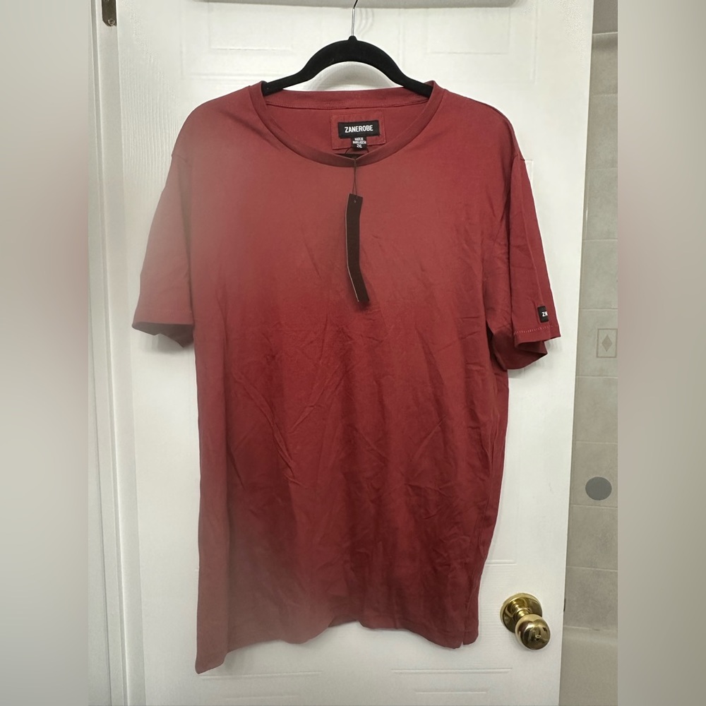 Zanerobe Dark Red 2XL V neck t-shirt NWT
